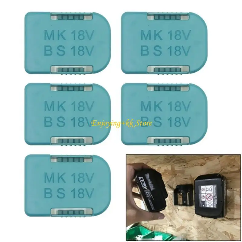 Q1JB壁に取り付けられたBL1830Bのバッテリーオーガナイザー14.4V 18Vリオンパックセキュアホールド