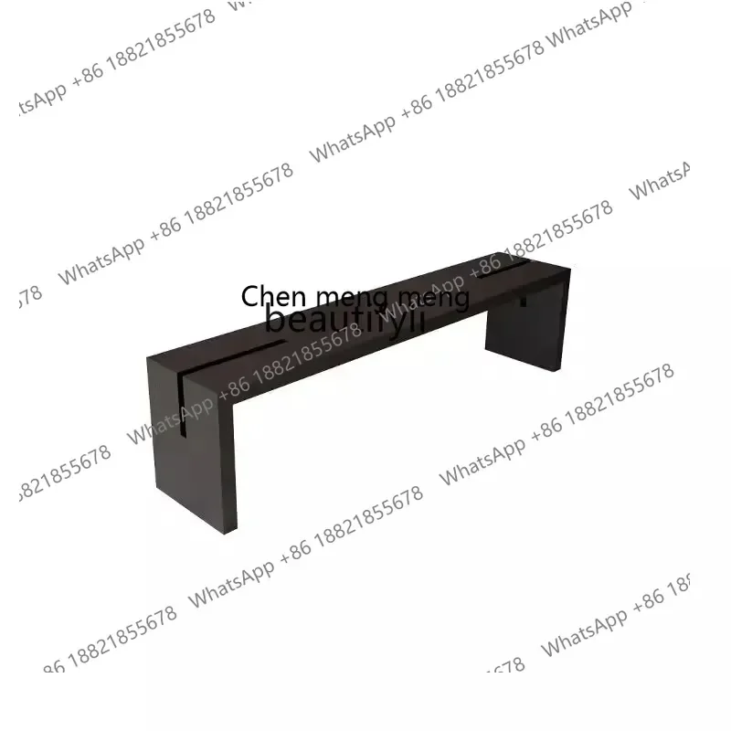 ss8350 Nordic solid wood bench long meal shoe stool bedroom end creative log