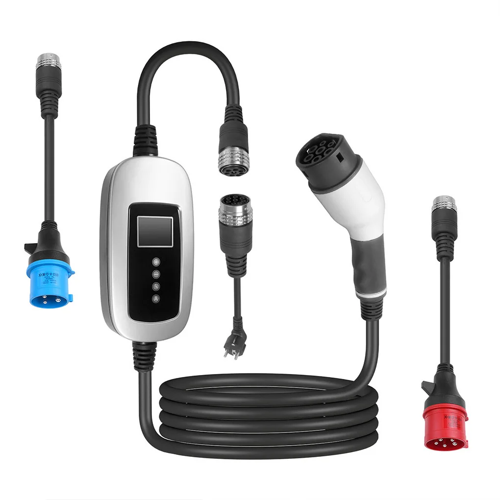 Protable 22KW 5M 32A EV Charger With 10A/15A Power Cable Protable EV Charger Automatic Current AU