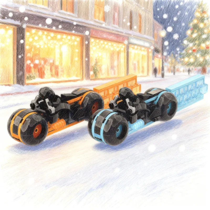 228pcs MOC Lightcycles 2 0 TRON Legacy Ideas CUUSOO Model Building Blocks Architecture Toys Christmas Gifts Education Kids Toy