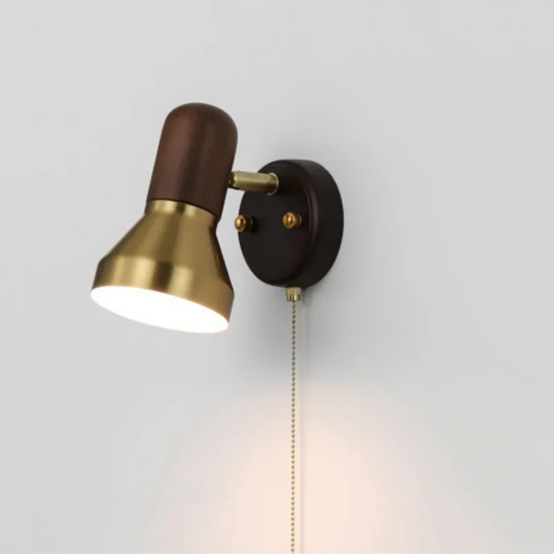 

Настенный светильник из натурального камня для декора комнаты, классические настенные светильники для спальни, светодиодный бра, выключатель, украшения для дома, светильники