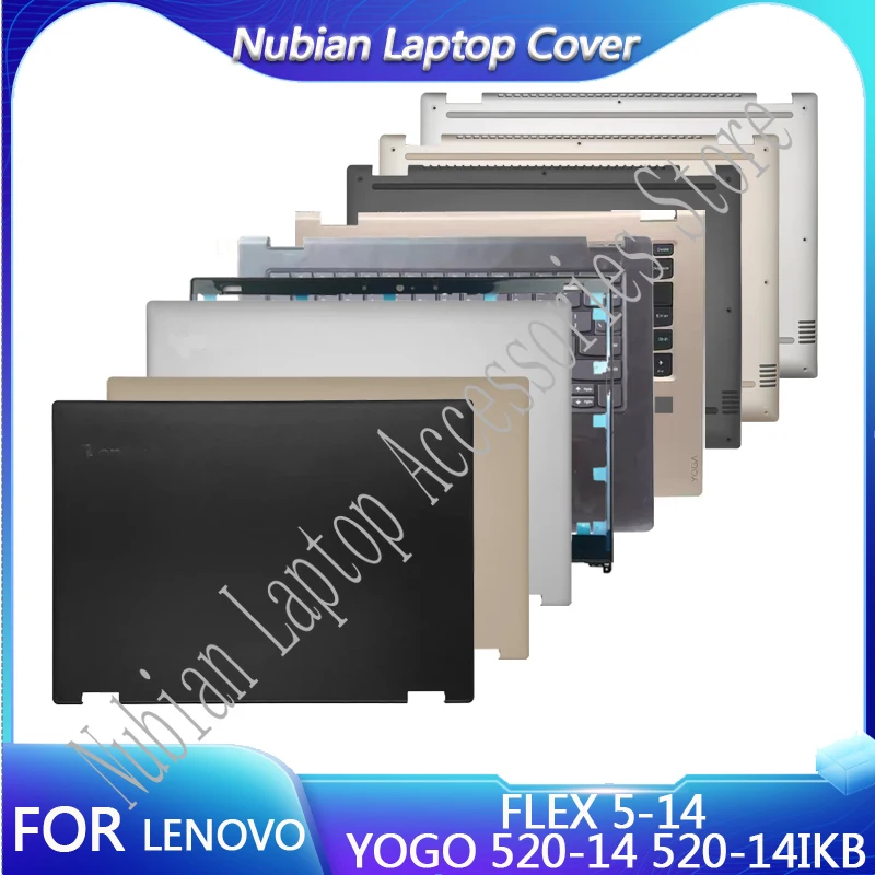 NEW For Lenovo YOGO 520-14 520-14IKB FLEX 5-14 LCD Back Cover/Front Panel/Palm Rest Keyboard/Bottom Case Laptop Case