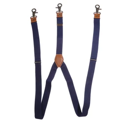 ﻿Men Multiple Adult Three Clip Y-shaped Antique Copper Buckle Shoulder Straps Women Elastic High Elasticity Pant Suspender Strap