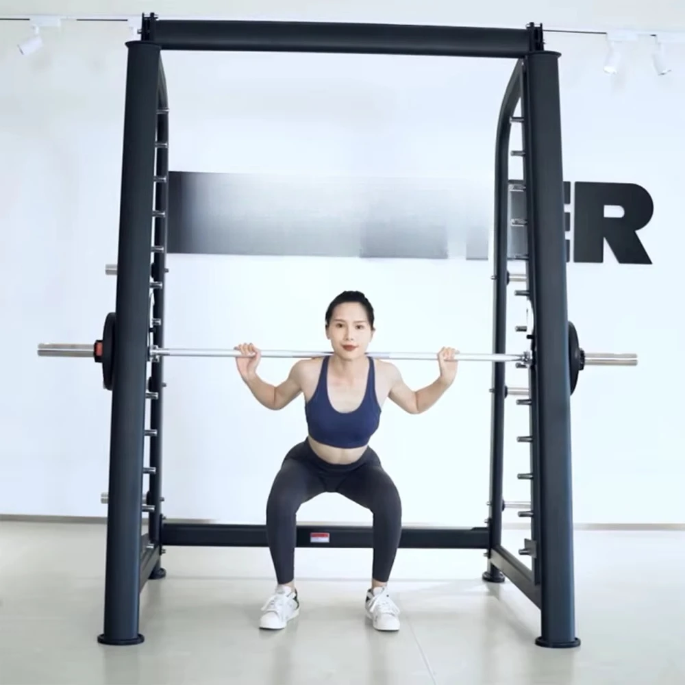 K710 Commercial Grade Steel Smith Machine Multi Functional Indoor Strength Training Fitness Equipment