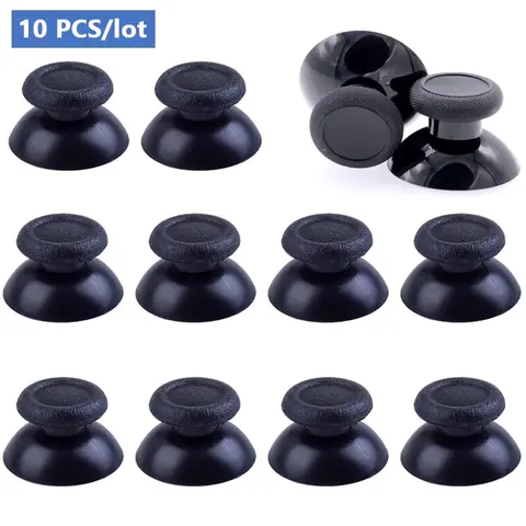 10pcs Replacement Thumbsticks Analog For PS5/PS4/PS3/PS2 Controller Joystick Caps Repair Parts For XBOX ONE/360 Thumb Sticks