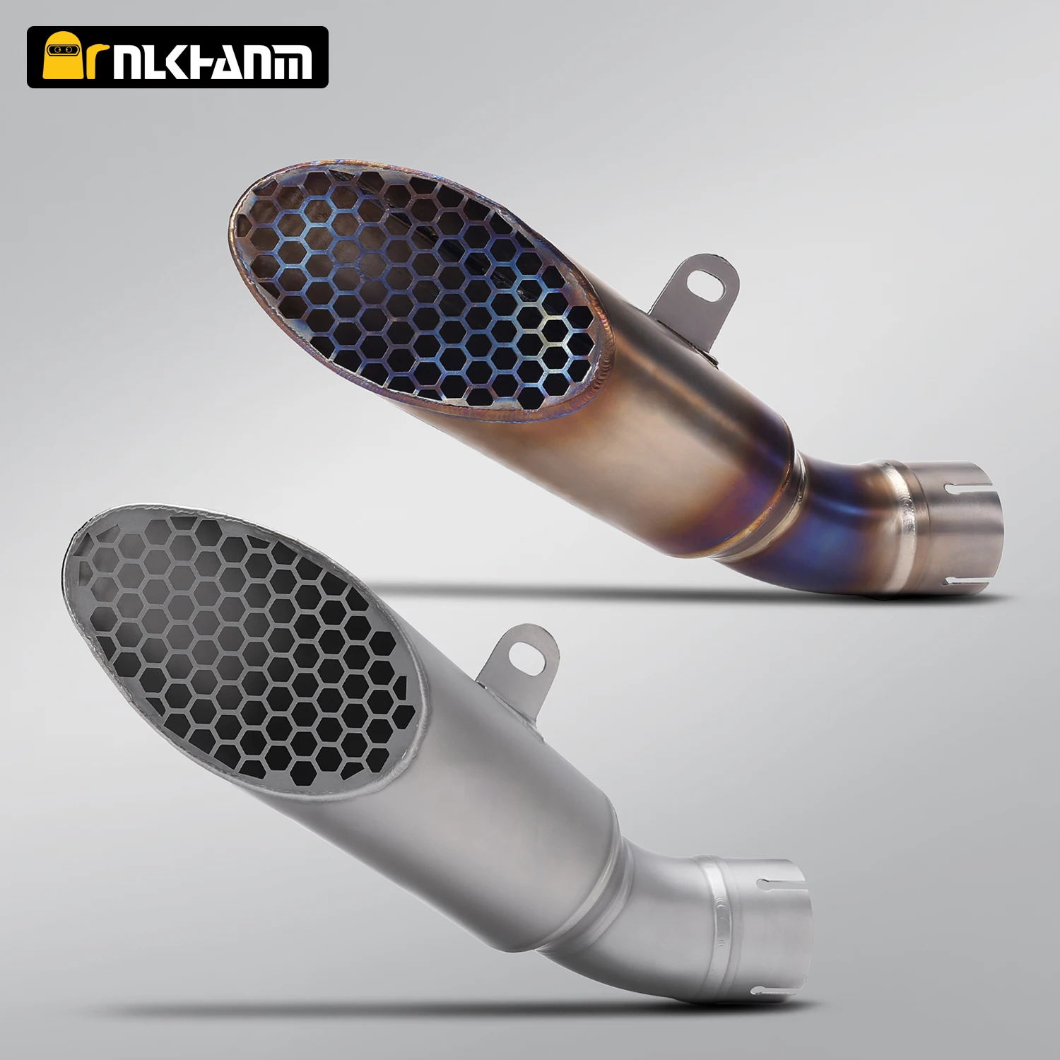 For RSV4 Motorcycle Exhaust Modified Full Ti.alloy Honeycomb Muffler Pipe Original Interface For RSV4 2015-2024