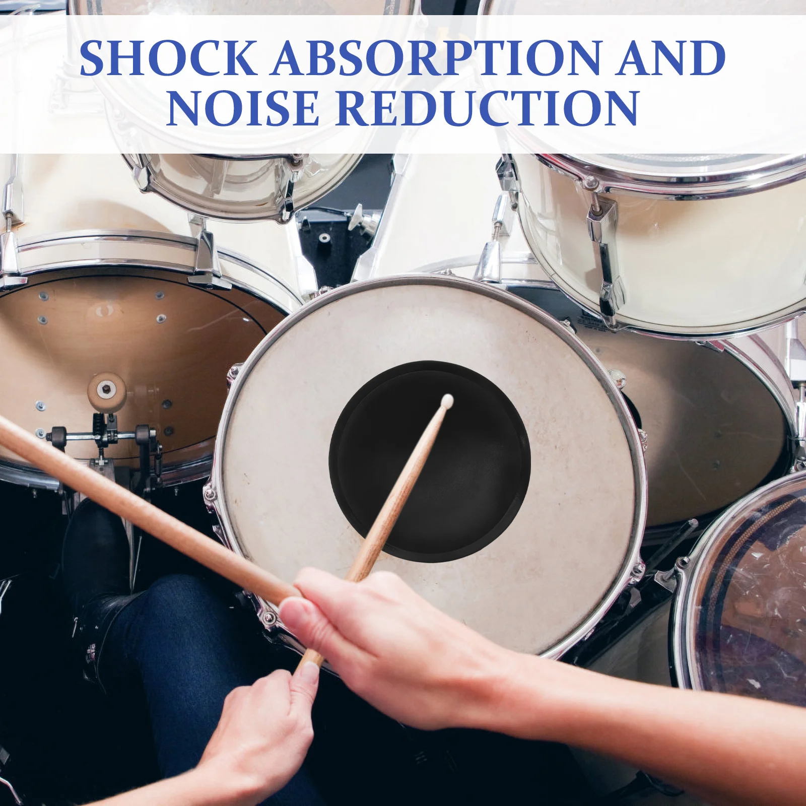 

Practice Pads for Drummers High Performance Drum Mat with Sound Absorbent Technology Compact Design for Easy Transport