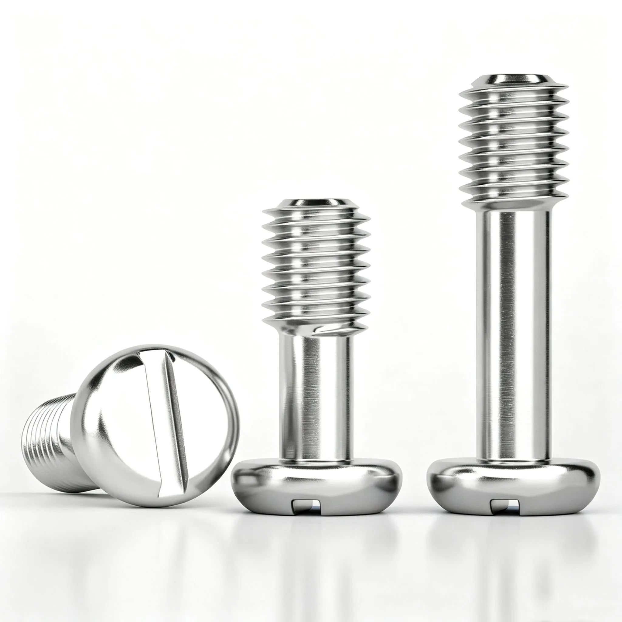 GB837 Standard Slotted Flat Head Screws M2.5-M8 304 Stainless Steel Hand Tight Anti Loosening Fasteners