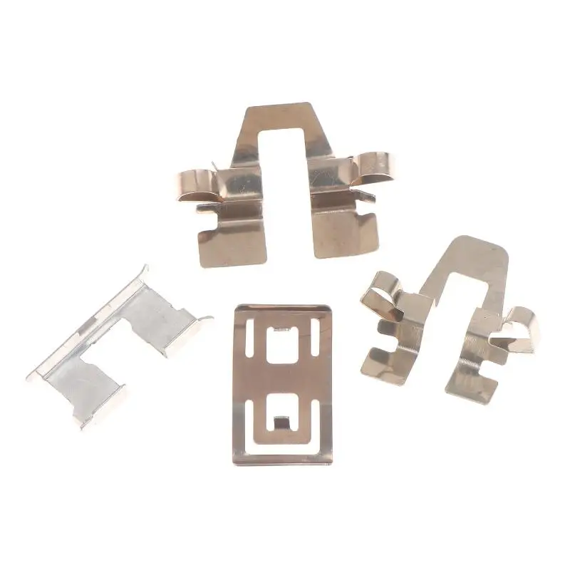 2pcs Motorcycle Caliper Lower Pump Brake Pump Stainless Steel Spring Plate Motorcycle Caliper Brake Pads DIY Accessories