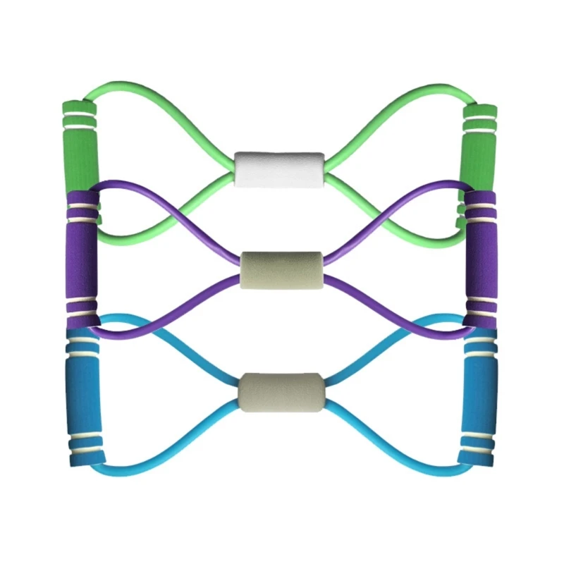 8 저항 밴드 요가 저항 밴드 스트레치 피트니스 밴드 8 모양 끌어 오기 로프 그림 홈 운동 DropShipping
