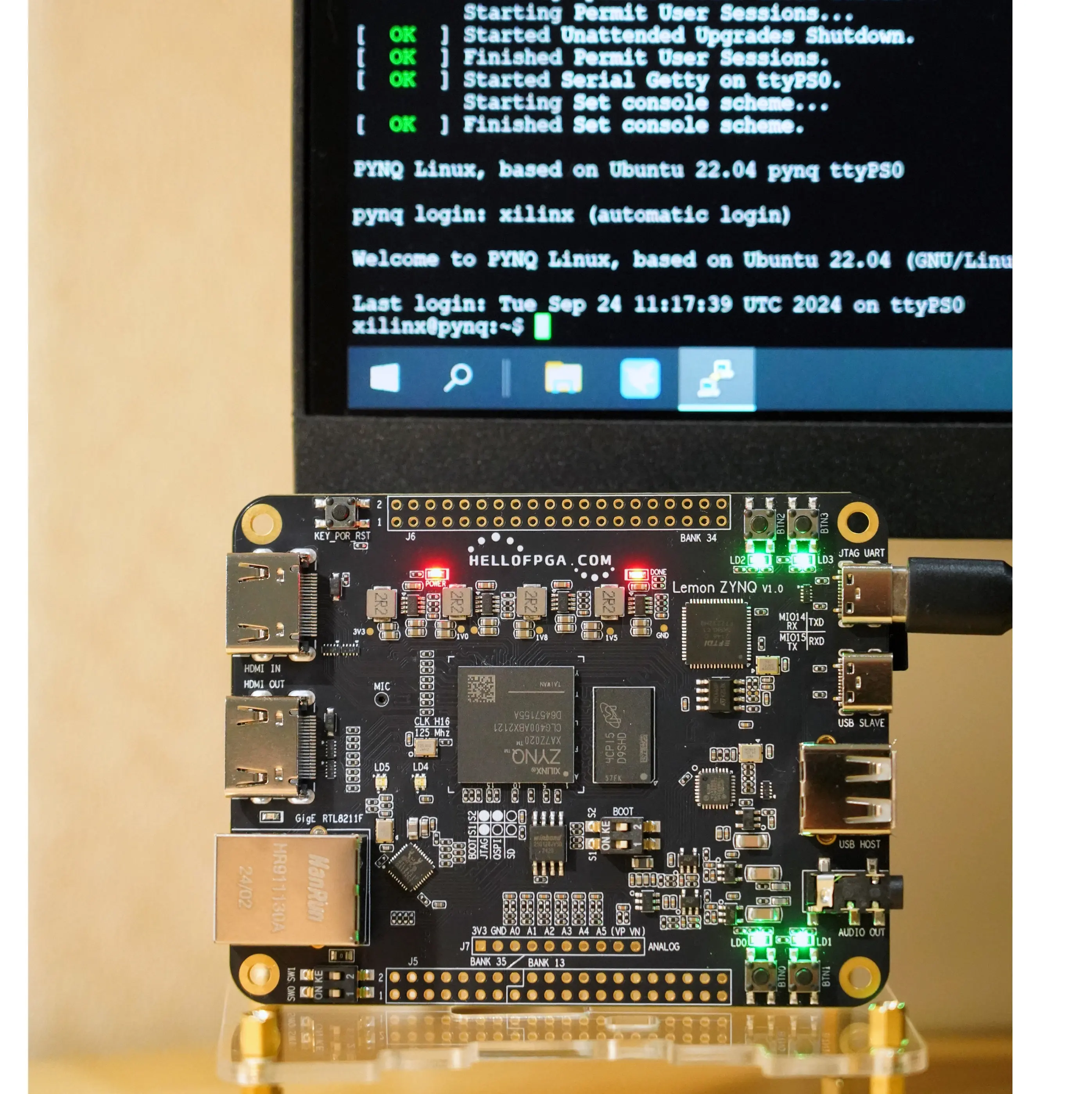 (Can Run PYNQ Image) ZYNQ 7020 FPGA Minimum System Development Board Lemon ZYNQ XC7Z020-CLG484