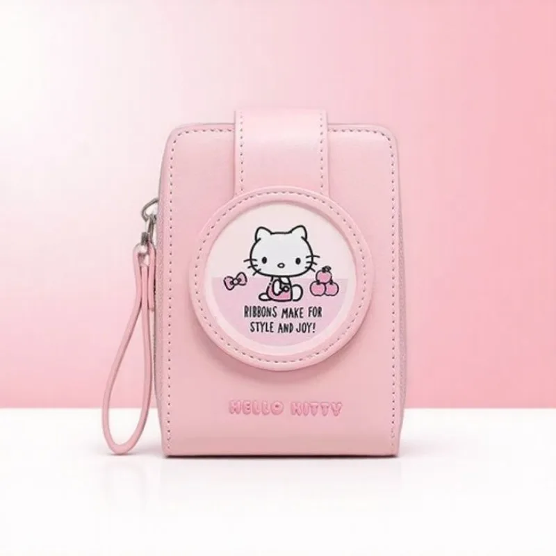 

Sanrio Fashion Multi functional Document Storage Bag for Women, Convenient Change Cartoon Creative Hello Kitty Card Bag