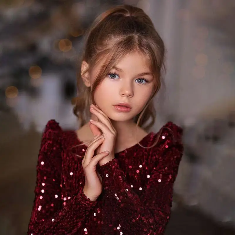 Baby Girl Princess Christmas Sequin Dress Long SleeveWinter Evening Gown Infant Toddler Child Bow Vintage Baby Clothes 12M-12Y