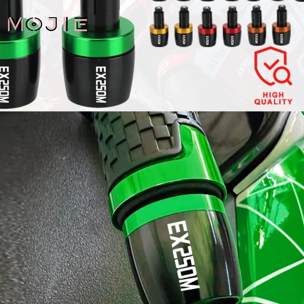 

For Kawasaki EX250M EX 250M Moto 2013-2017 2016 2015 2014 Motorcycles Handlebar Grips Bar Ends Cap Counterweight Plug Slide 7/8