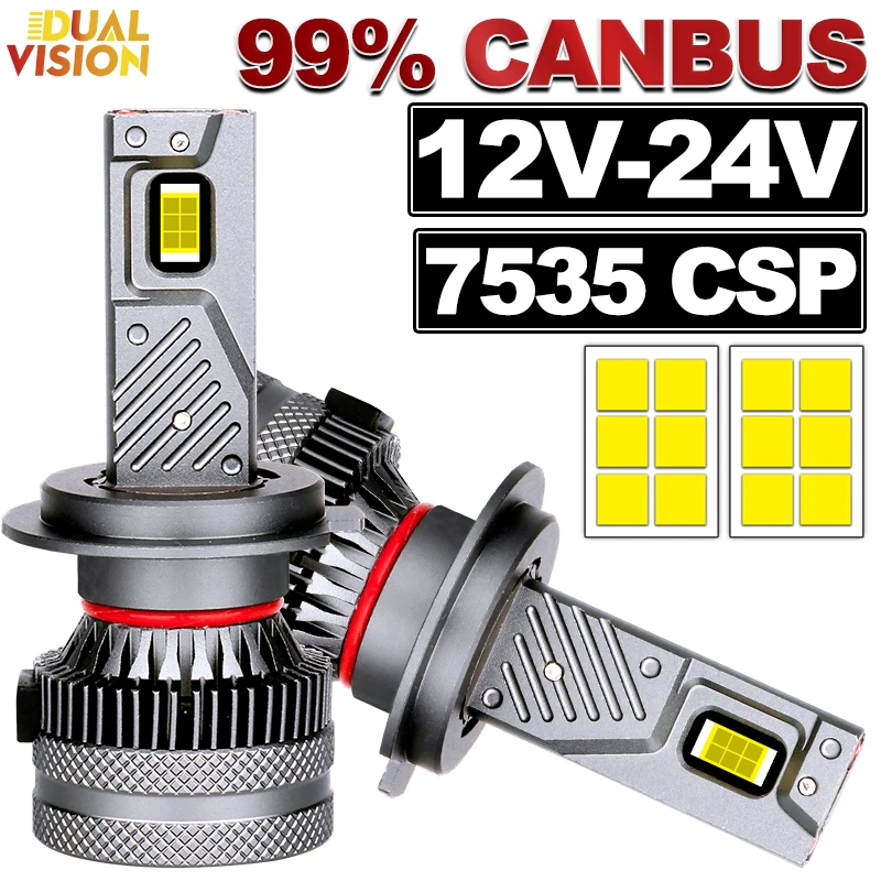 

H7 H4 H3 LED Car Headlights Canbus H1 H11 H8 H9 9005 9006 HB3 HB4 9012 HIR2 H27 880 881 CSP CHIPS Car Lights 6000K 1:1 Fog Lamps