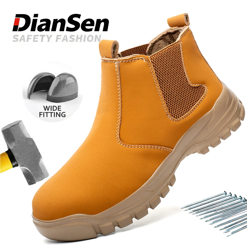 أحذية عمل غير قابلة للتدمير أحذية أمان الرجال أحذية مقاومة للماء الصلب تو العمل أحذية رياضية مكافحة سحق زلة مقاومة أحذية عمل السلامة #1