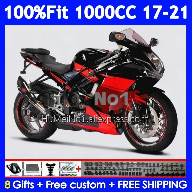 Injection For SUZUKI GSXR1000 GSXR 1000 L7 122No.179 K17 GSXR-1000 17 18 Red black 19 20 21 2017 2018 2019 2020 2021 Fairings