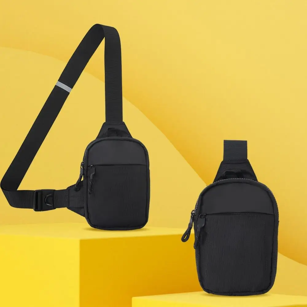 

Trendy Waterproof Crossbody Slings Bag Oxford Portable Men's Shoulder Bag Unisex Mobile Phone Bag Cycling