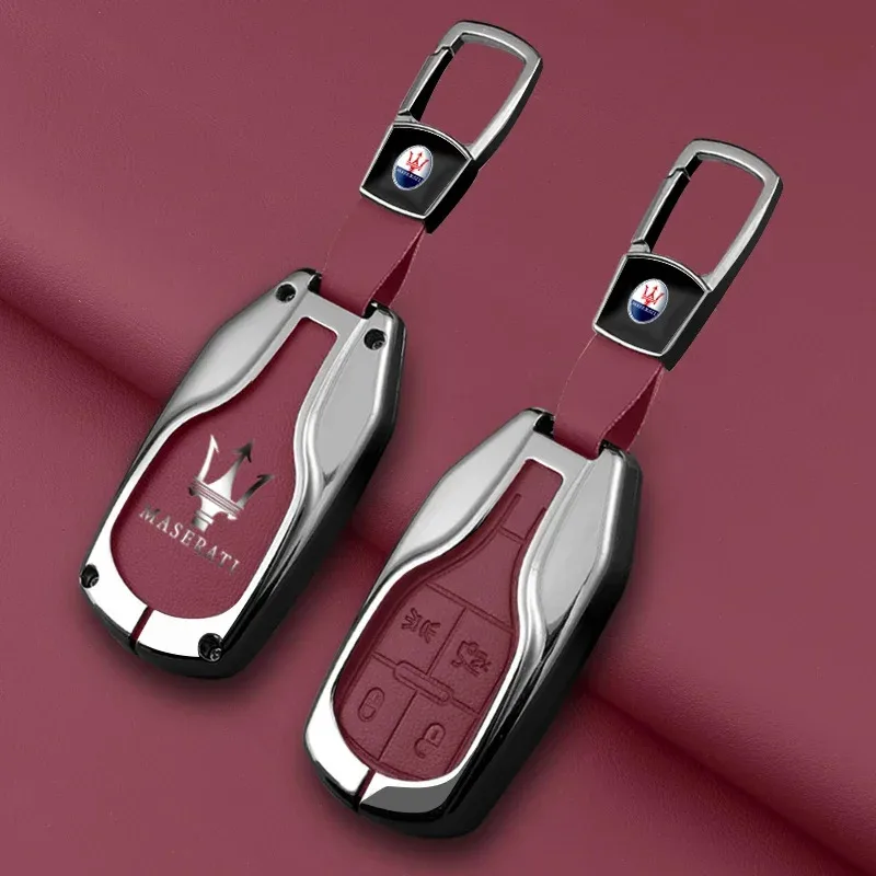 

Для Maserati Ghibli Levante GT Quattroporte Grecale алькантара из цинкового сплава, чехол для ключей от автомобиля, чехол с дистанционным управлением для автомобильных аксессуаров