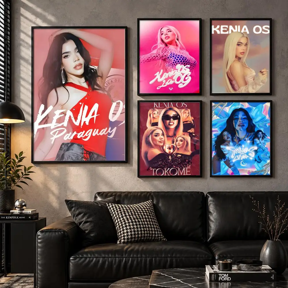 Kenia Os Mexican Pop Star Catchy Dance Rhythm Live Poster Self-Adhesive Unframed Fashion Wall Prints for Office & Home Decor