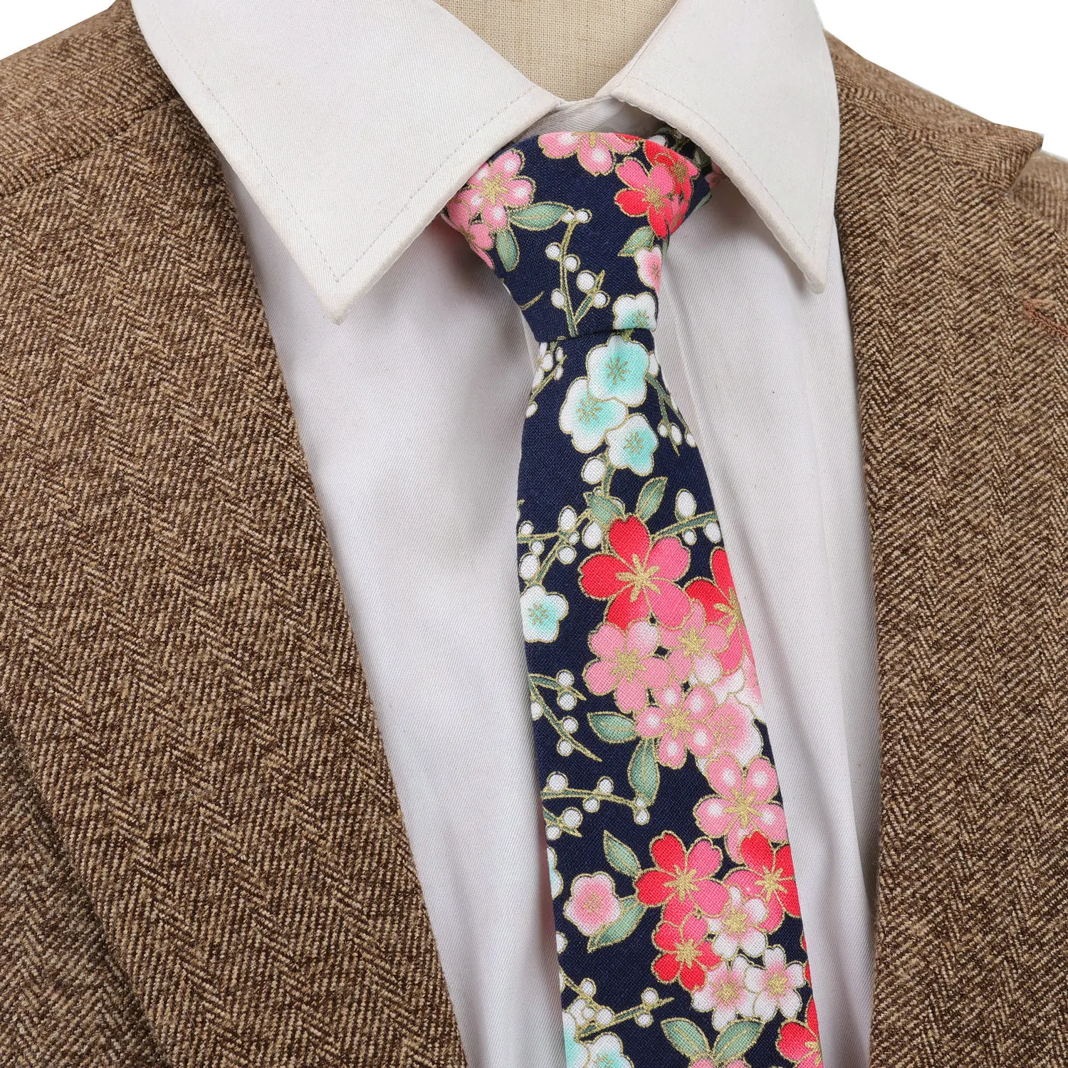 6 cm Herren-Krawatten mit Vögelmotiv, rot, Vintage, schmal, für Herren, Geschenke, Top-Kleidungszubehör, Hochzeits-Hemden, Kragen, Herren-Party-Geschenk, bedruckte Krawatte – Detail 11