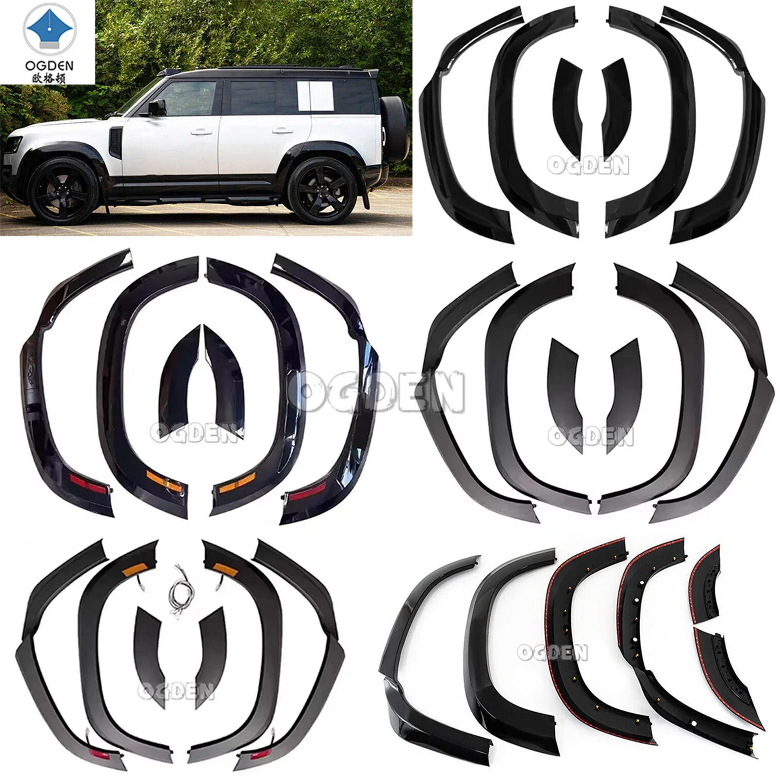 

OGDEN Car Wheel Eyebrow for Land Rover Defender 90 110 130 20-25 modified Wide-body Arch Protector Fender