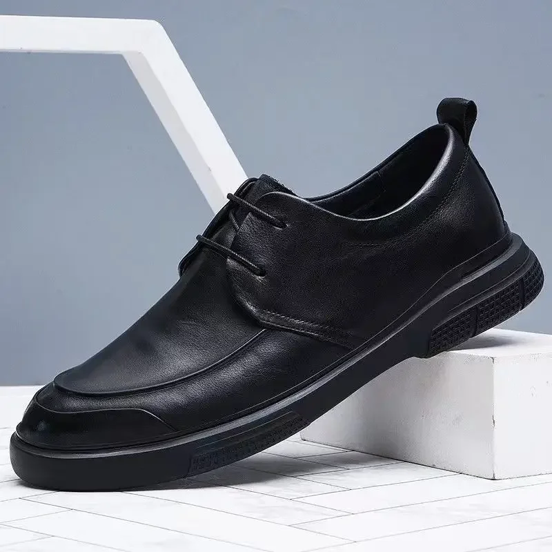 Genuin Leather Shoes for Men Business Loafers Italian Brand Business Dress All-Match Casual Shoes High Quality Men Classic Shoes