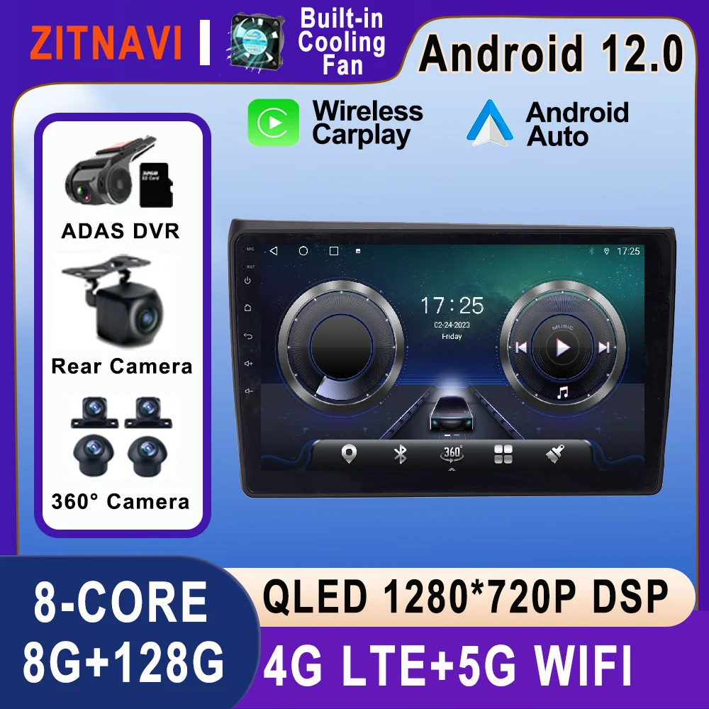 10.1 Inch Android 12 For Hyundai Mistra 2017 - 2018 Car Radio AHD DSP RDS Multimedia BT SWC ADAS Wireless Carplay Auto No 2din