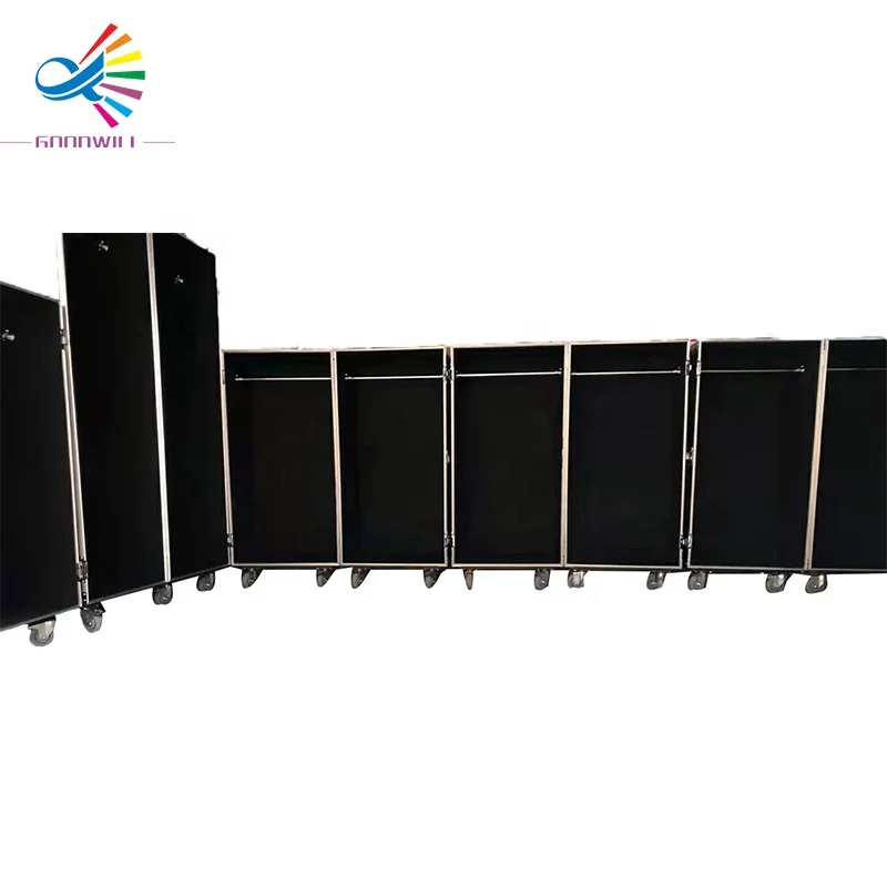 

Customized Trunk Double Door Design Portable Movement Wardrobe Flight Cases Outdoor Waterproof