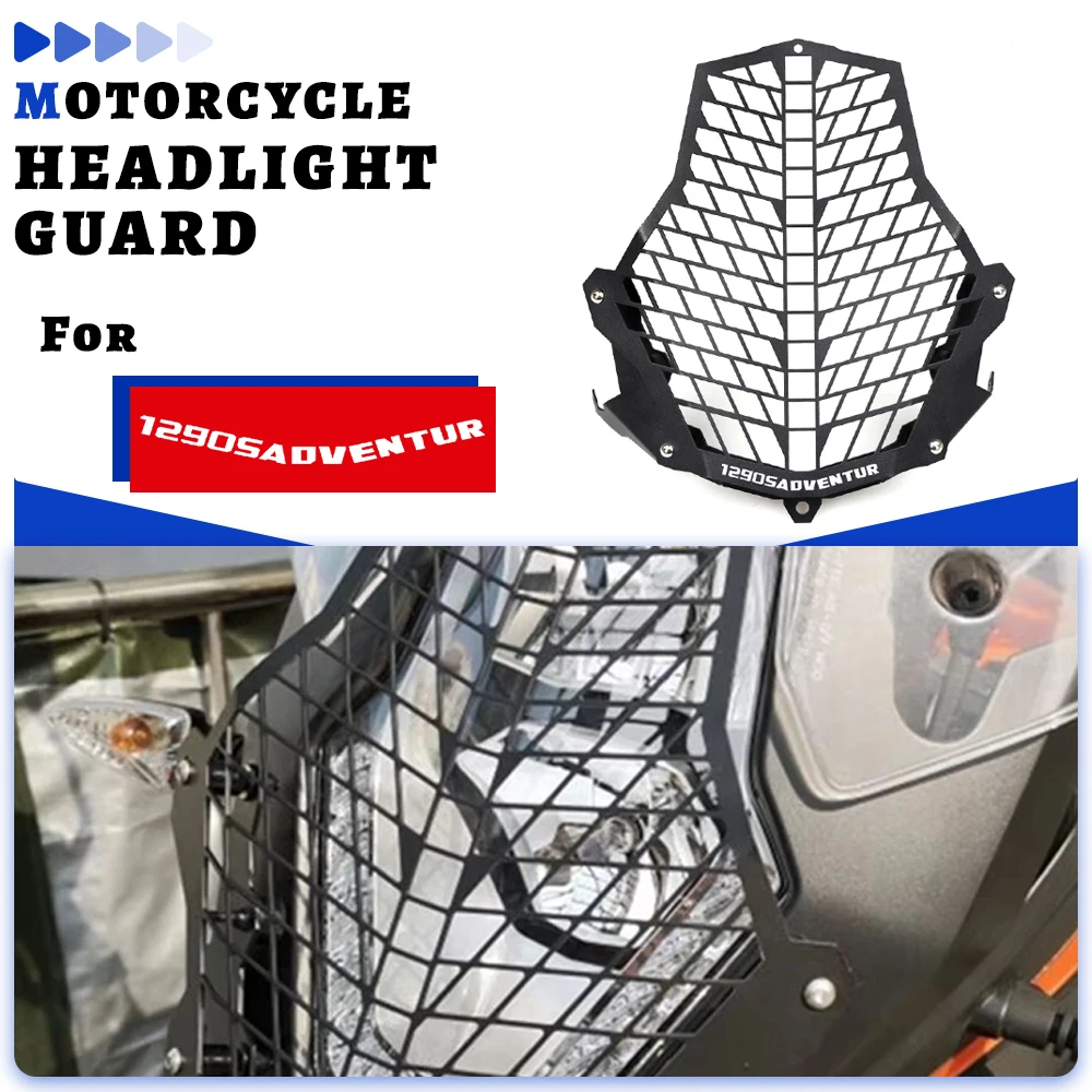 

For 1050 1090 1190 Adventure R L ADV 1290 Superadventure 2015-2018 Motor Headlight Grille Protective Cover Guard Grill Protector