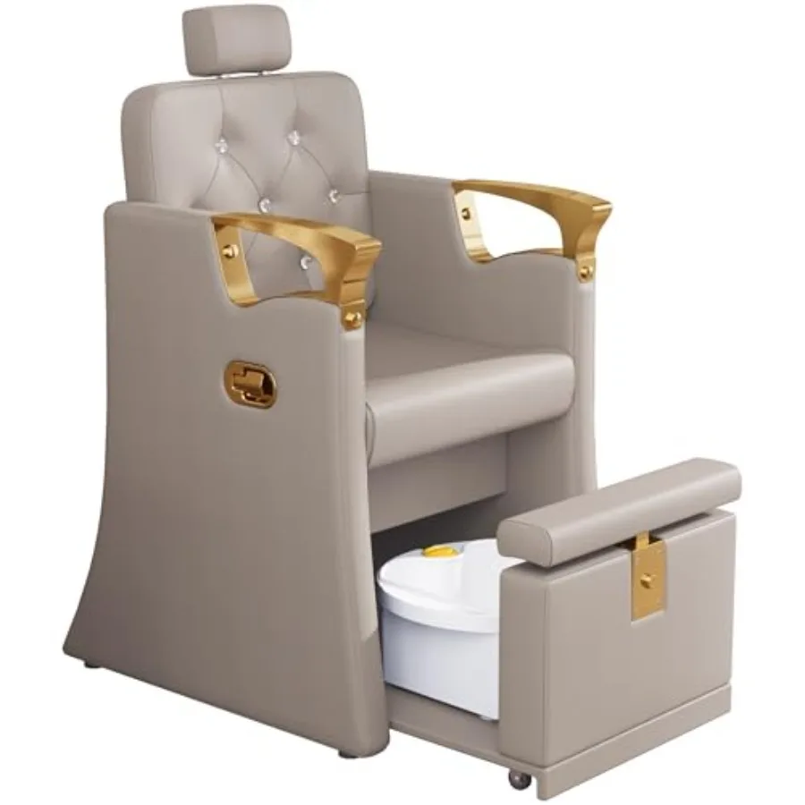 

Pedicure Station for Nail Tech, No Plumbing Pedicure Chair with Massage Pedicure Tub