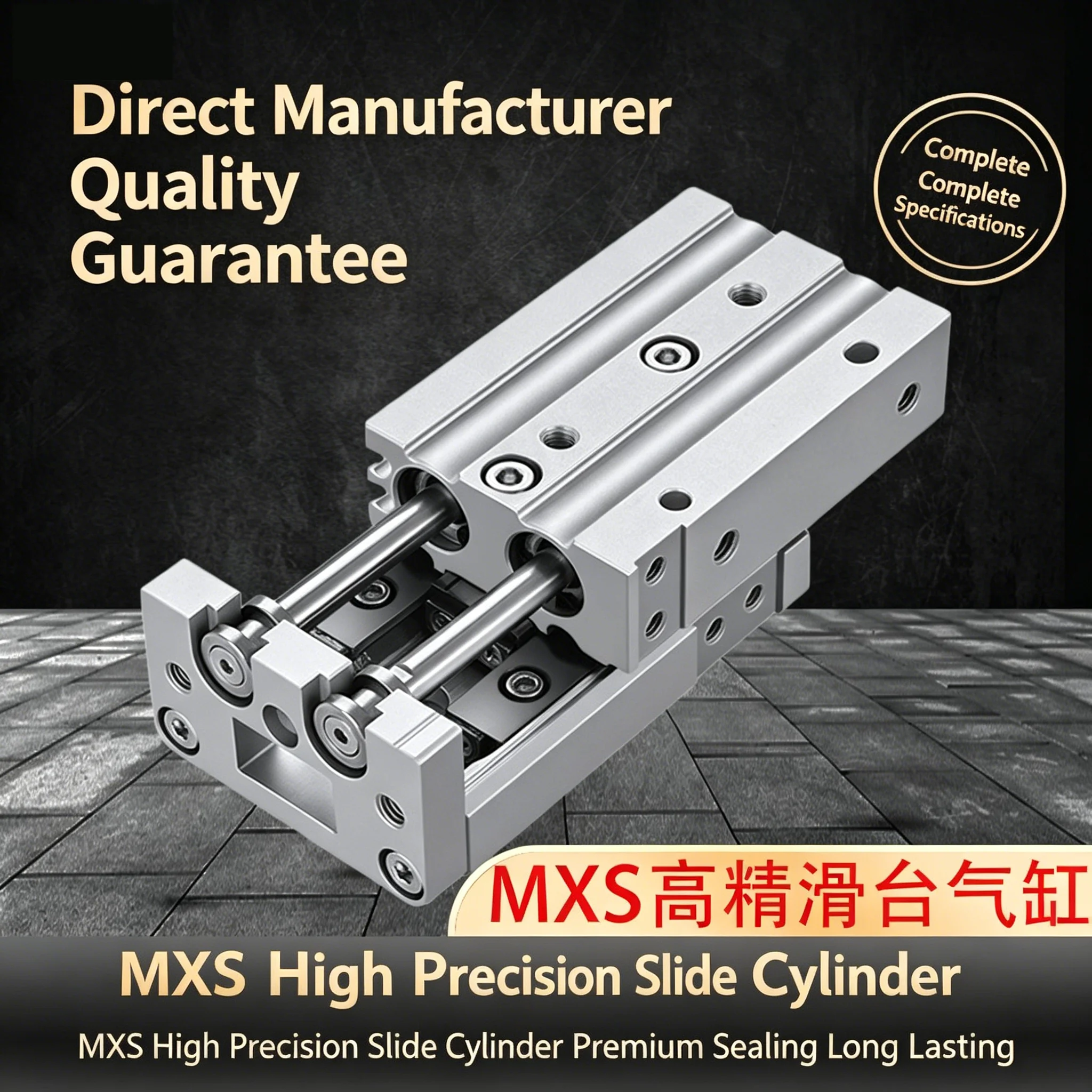 Double Acting Air Slide Table MXS Pneumatic Air Cylinder MXS6 MXS8 MXS12 MXS16 MXS20 MXS25-10/20/30/40/50/75/100/125/150mm