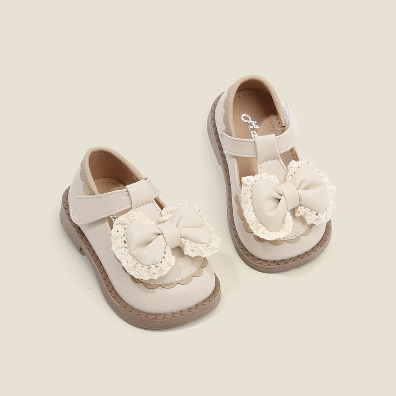 

Женская обувь принцессы, детская обувь для малышей, весенняя женская кожаная обувь для маленьких детей, детская обувь с бантом, одинарные туфли