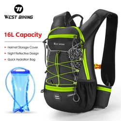 WEST BIKING Cycling Backpack 7L/16L Ultralight Outdoor Sports Climbing Hiking Storage Bag Hydration Backpack Bike Accessories