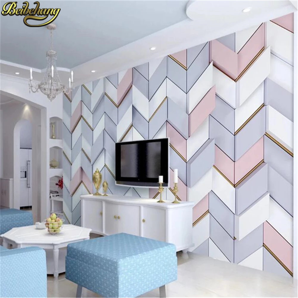 custom papel de parede sticker Soft Case wall papers home decor bedroom living room TV background mural wallpaper for wall paper