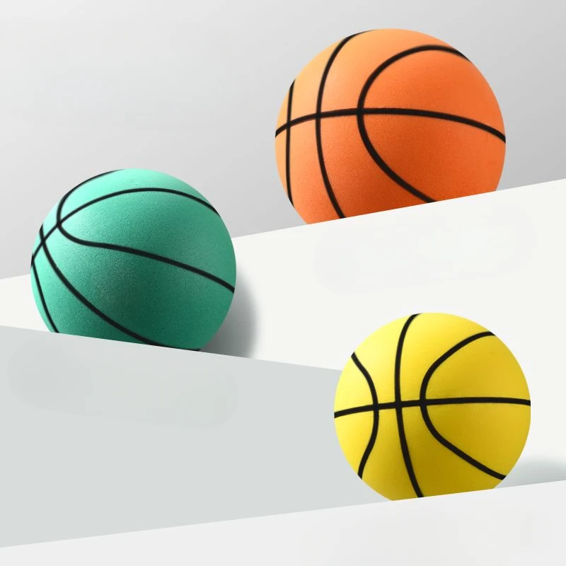 Silent basketball No.7 indoor silent training, elastic racket, sponge ball, children's ball with high elasticity