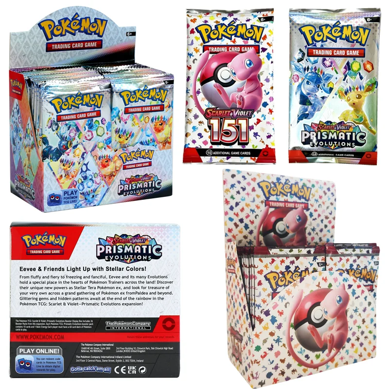 360Pcs Pokemon Card Prismatic Evolutions Scarlet Violet 151  English Booster Battle Transaction Card