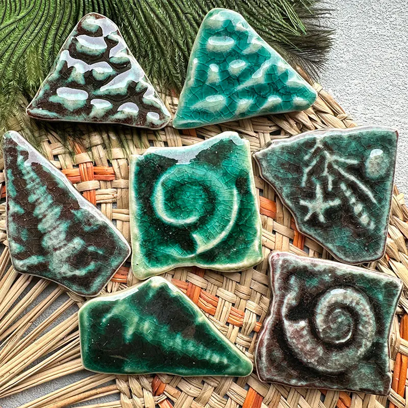 100 g mehrfarbige unregelmäßige Keramikmosaikfliesen DIY Mosaikherstellung Steine für Handwerk Hobby Kunst Wanddekoration Blütenblatt oval 917
