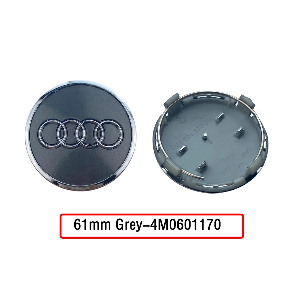 20pcs For Audi A3 A4 B8 A6 C7 A5 Q5 Q3 Q7 S3 S4 S5 S6 S8 Car Wheel Hub Center Caps 60mm 61mm 68mm 69mm Rim Cover Accessorie