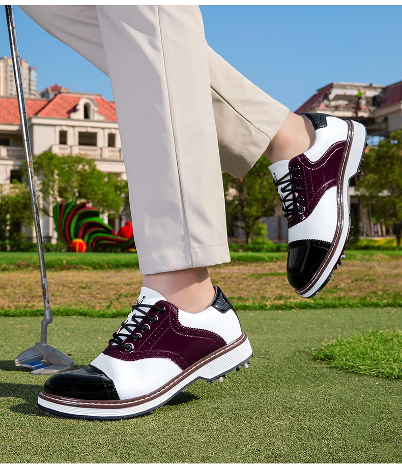 2026 Neue Professionelle Herren-Golfschuhe mit Spikes Wasserdicht Atmungsaktiv Rutschfest Bequeme Outdoor-Sport-Golf-Sneaker – Detail 18