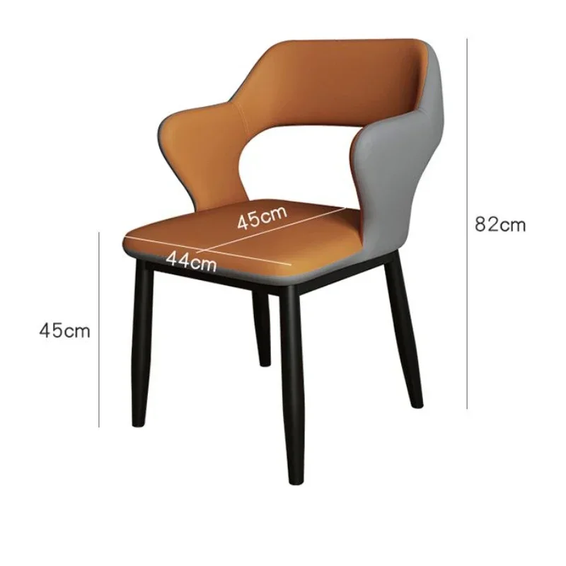 European Style Luxury Dining Chairs Backrest Chairs Hotel Dining Tables Chair Technology Cloth Chair Computer Home Furniture