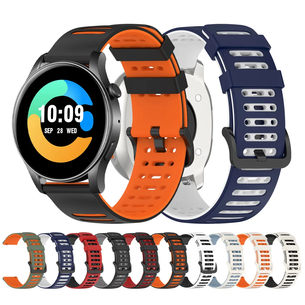 Silicone Watch Band 22mm For COLMI V75 GPS/V73/V68/M42 Strap For COLMI P81/P71/P68/C81/P60/i30 Correa Bracelet Sport Accessories