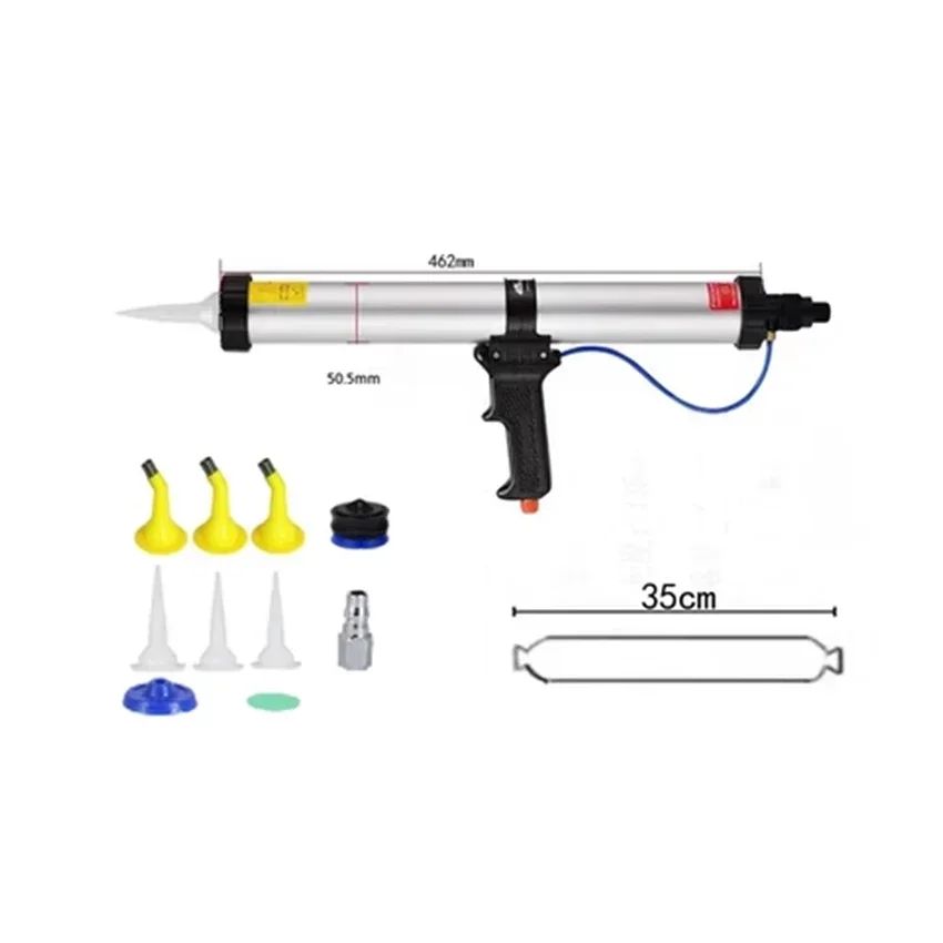 

New Arrival Professional 600ml Sausage Type Pneumatic Caulking Gun Good Quality Pneumatic Caulk Gun Glue Gun 600ML 6bar Hot Sale