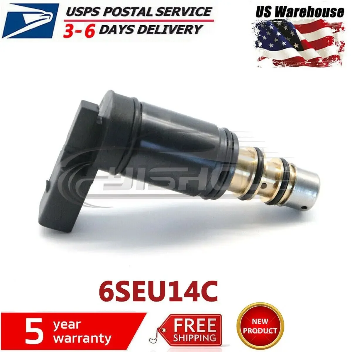 6SEU14C Fits For Audi A3 A4 2005 to Current - For Volkswagen MK5 MK6 Jetta Passat AC Compressor Control valve 6EU12 7SEU16C