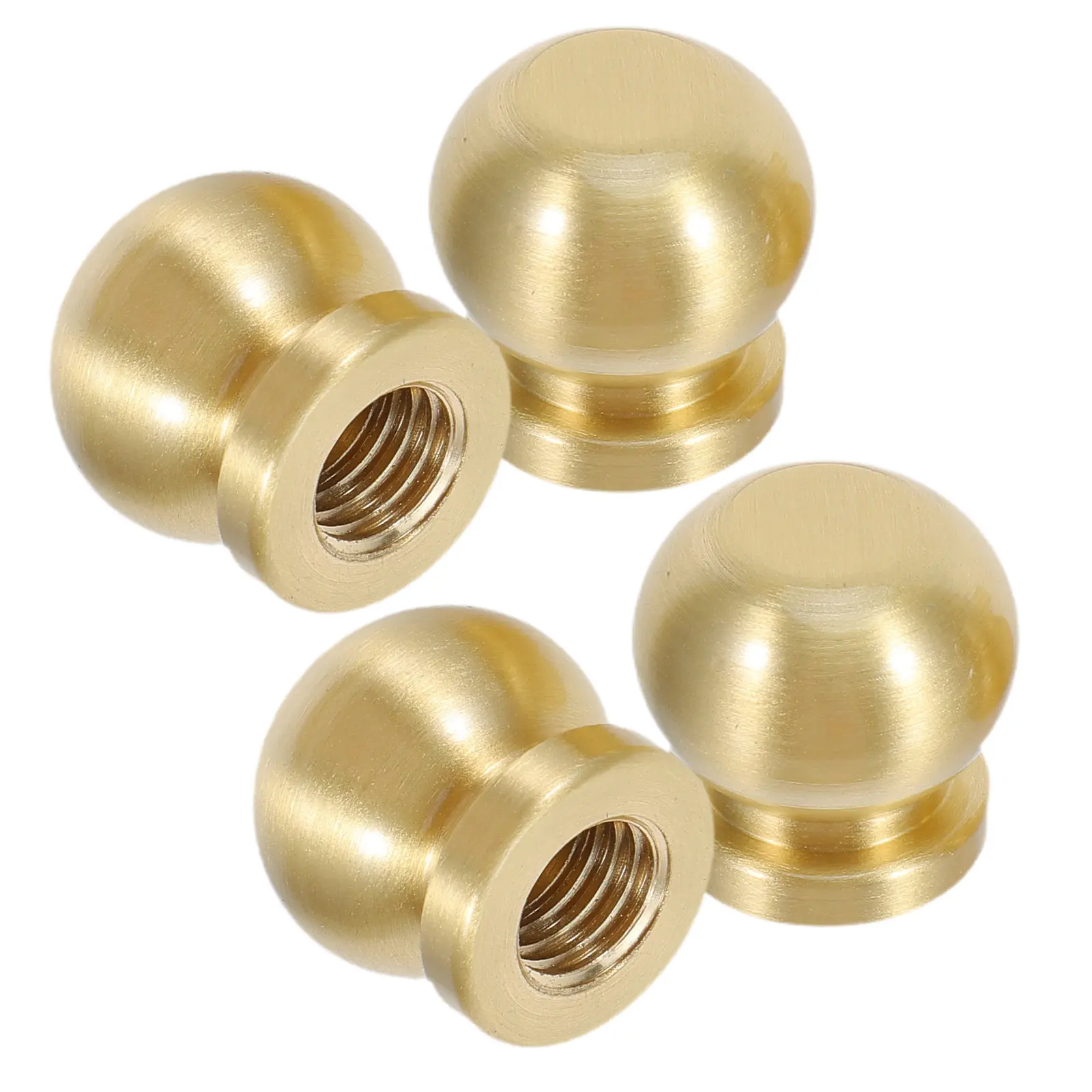 

Комплект из 4 круглых латунных опор - высококачественные подставки для деревянных шкатулок, подносов, органайзеров для украшений, детали для мебельной фурнитуры