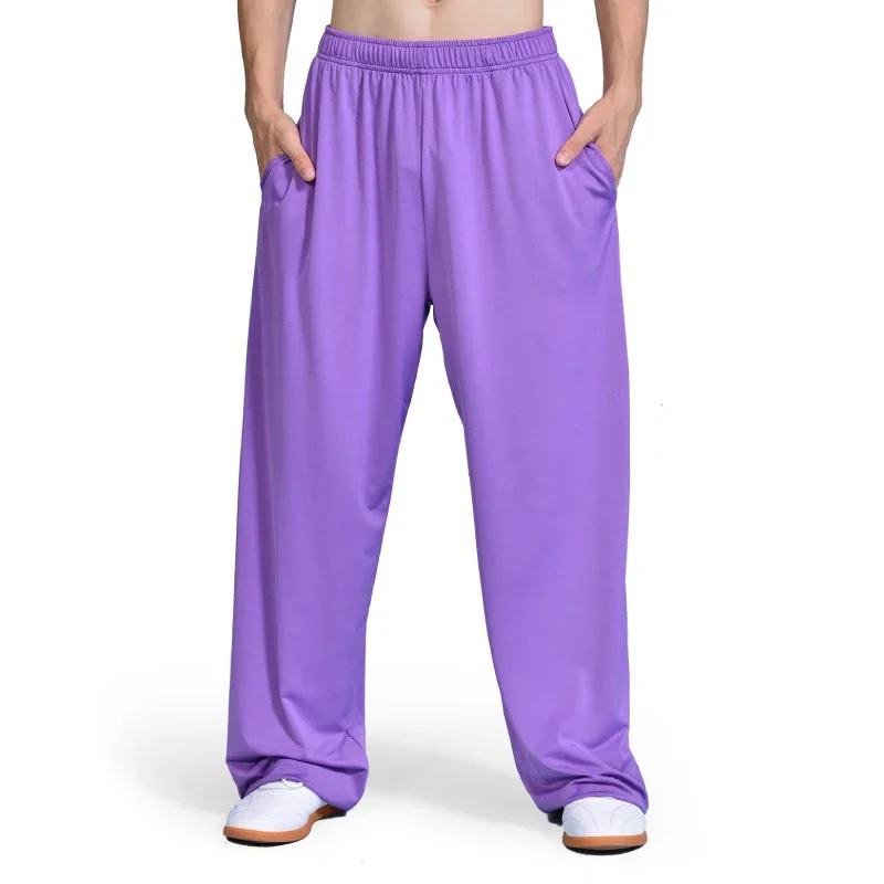 Tai Chi Pants Kung Fu Martial Art Pants Yoga Pant Milk Shreds Yoga Pants Trousers Taiji Lounge Pant Quick-Drying Elastic Waist