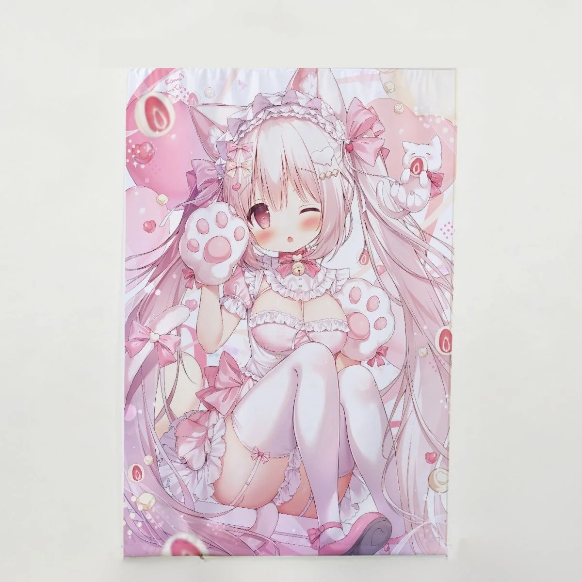 Anime Cartoon Cute Girl Style Pink Tapestry Dorm Bedroom Wall Decor
