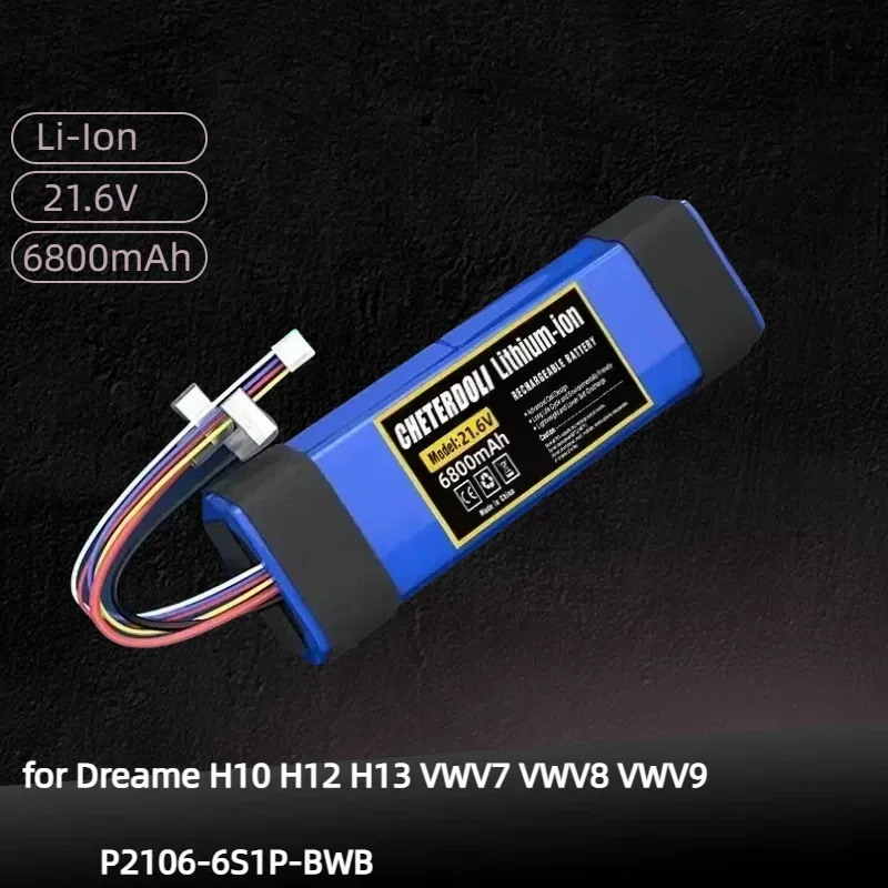 

Replacement Li-ion Battery for Dreame H10 H12 H13 VWV7 VWV8 VWV9 P2106-6S1P-BWB Handheld Wet Dry Washing Vacuum Cleaner Battery