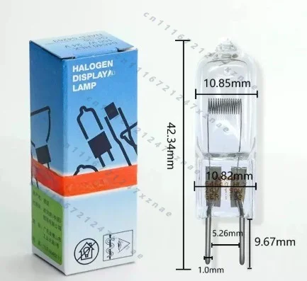 1 piece，For Tungsten Halogen Capsule Bulb Surgical Medical Projector Replacement Lamp. HLX 64640 24V 150W G6.35 FCS