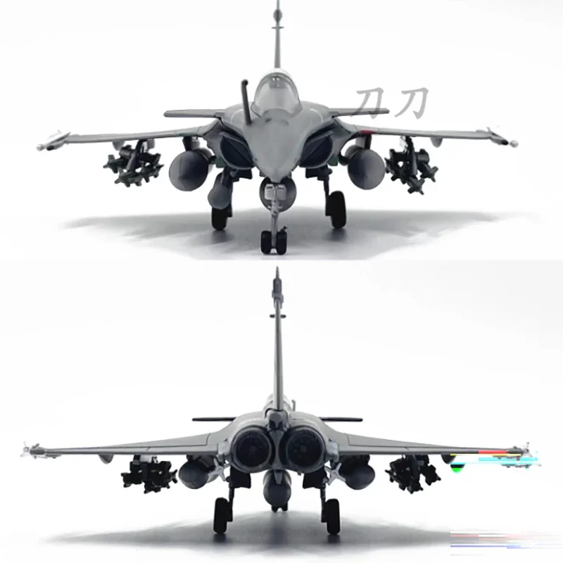 Diecast 1:100 Scale French Air Force Rafale C fighter Alloy  Aircraft Finished Model Static Decoration Souvenir Gifts For Adult